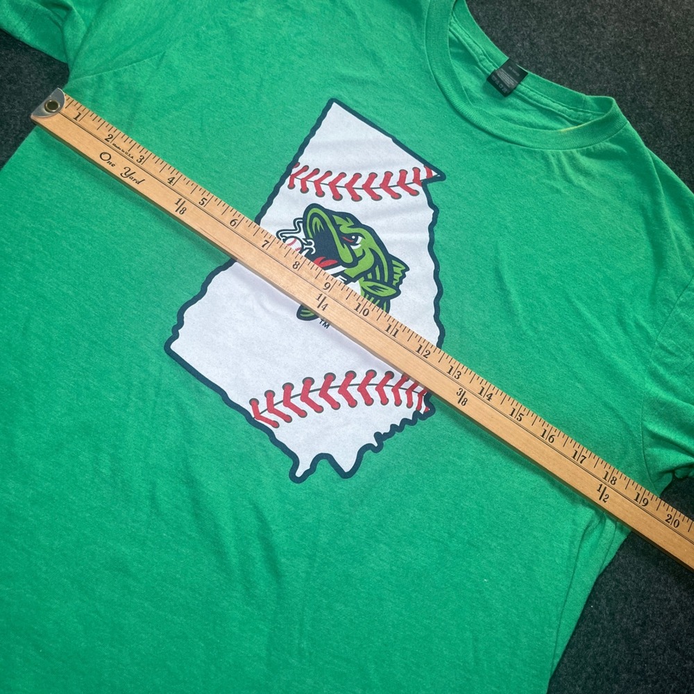 Gwinnett Stripers T-Shirt Men Medium Green MiLB Georgia Baseball Graphic - Picture 7 of 8
